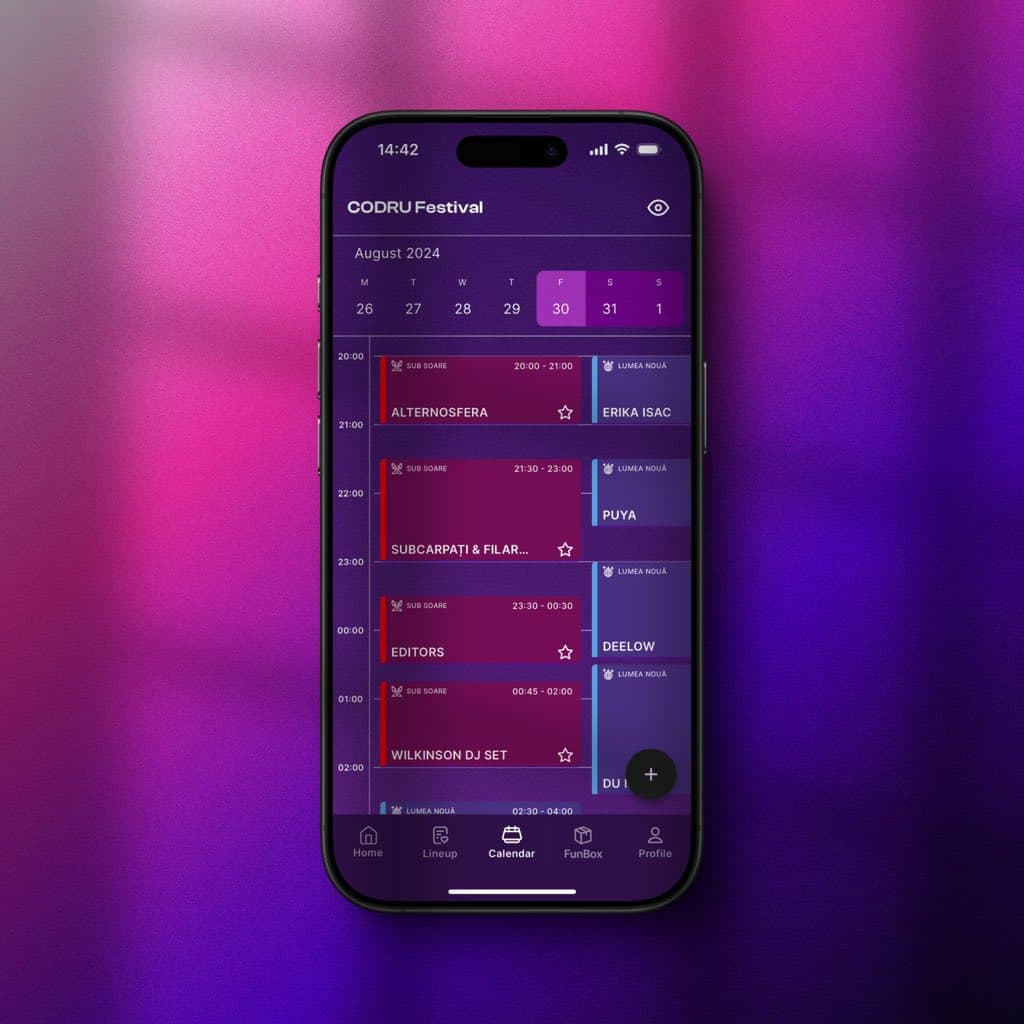 Festivawl interface