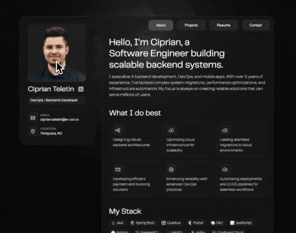 Cipri portfolio interaction